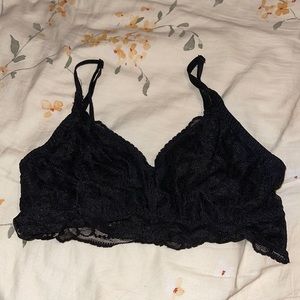 Wireless Black Lace Wireless Bralette Victoria’s Secret PINK